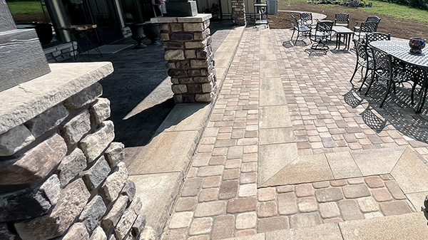 Paver Patio Backyard Hardscape